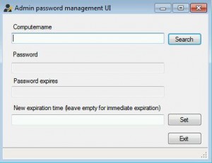 Password Retrieval UI